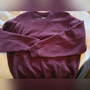 a new day Maroon Ribbed Sweater